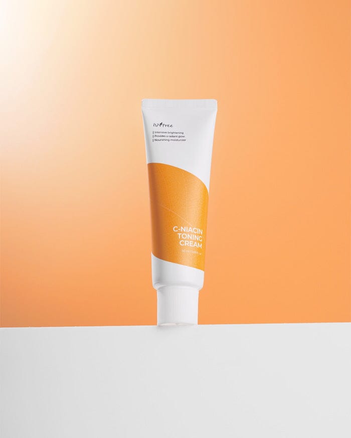Brightening face cream for dark spots and acne scars Isntree C-Niacin Toning Cream - Koreancare