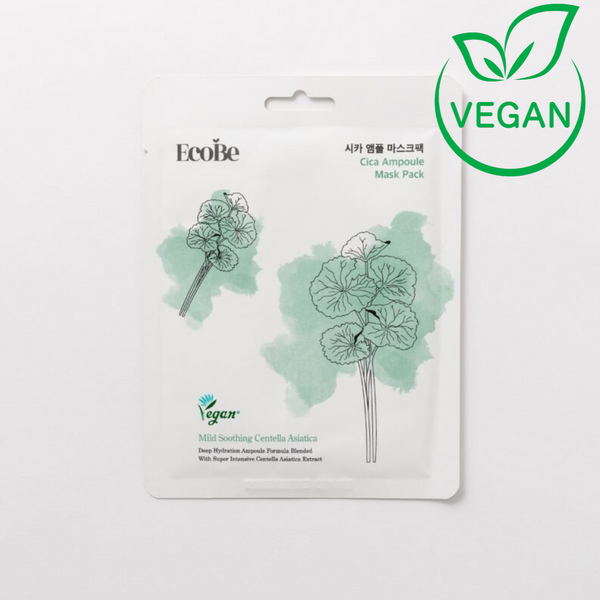Καταπραϋντική μάσκα σε φύλλο EcoBe Cica Ampoule Mask Pack 25ml