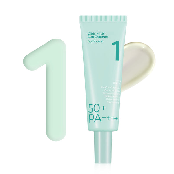 Αντηλιακή εσάνς Numbuzin No.1 Clear Filter Sun Essence SPF50+ PA++++ Καθαρό Φίλτρο Αντηλιακής Ουσίας 50ml