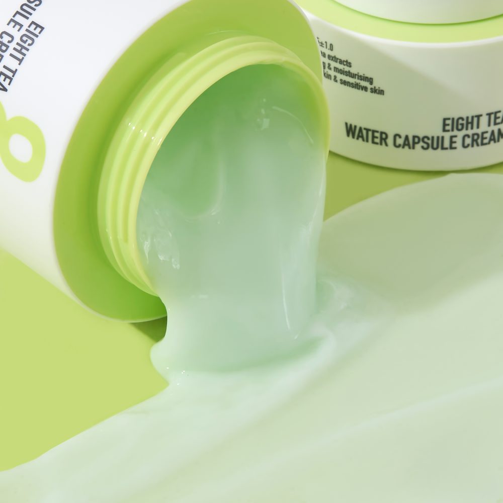 Cream for sensitive skin with 8 tea extracts BOM Eight Tea Water Capsule Cream - Koreancare