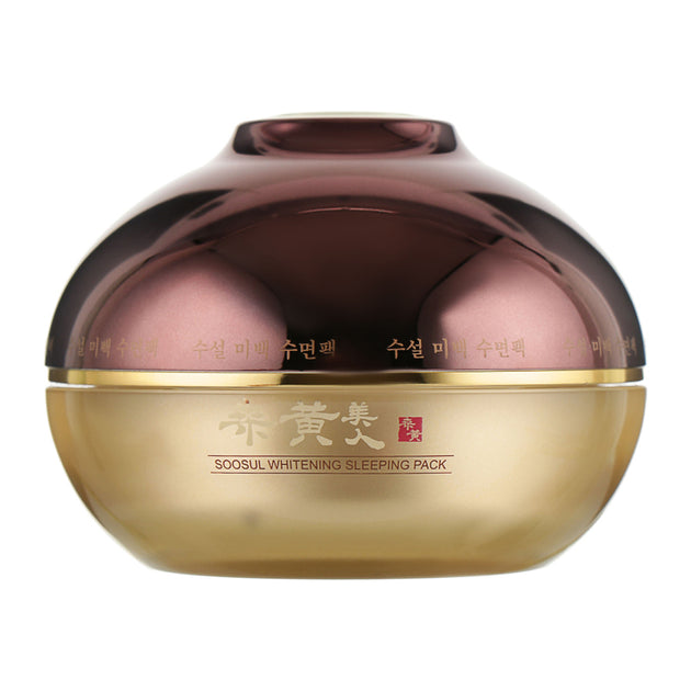 Soosul Whitening Sleeping Pack 120g overnight mask jar packaging