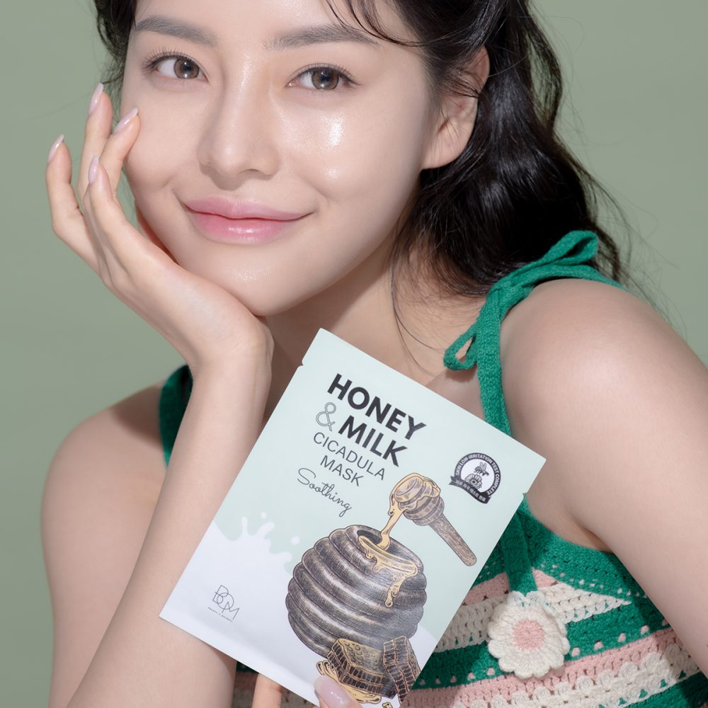 Soothing sheet mask with calendula, milk and honey BOM Honey & Milk Cicadula Mask - Koreancare