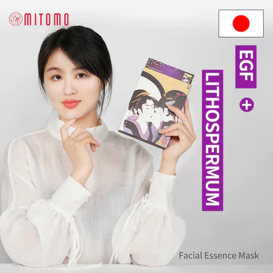 Mitomo Regenerating and Rejuvenating Facial Mask with Epidermal Growth Factor (EGF) and Lithospermum - Koreancare
