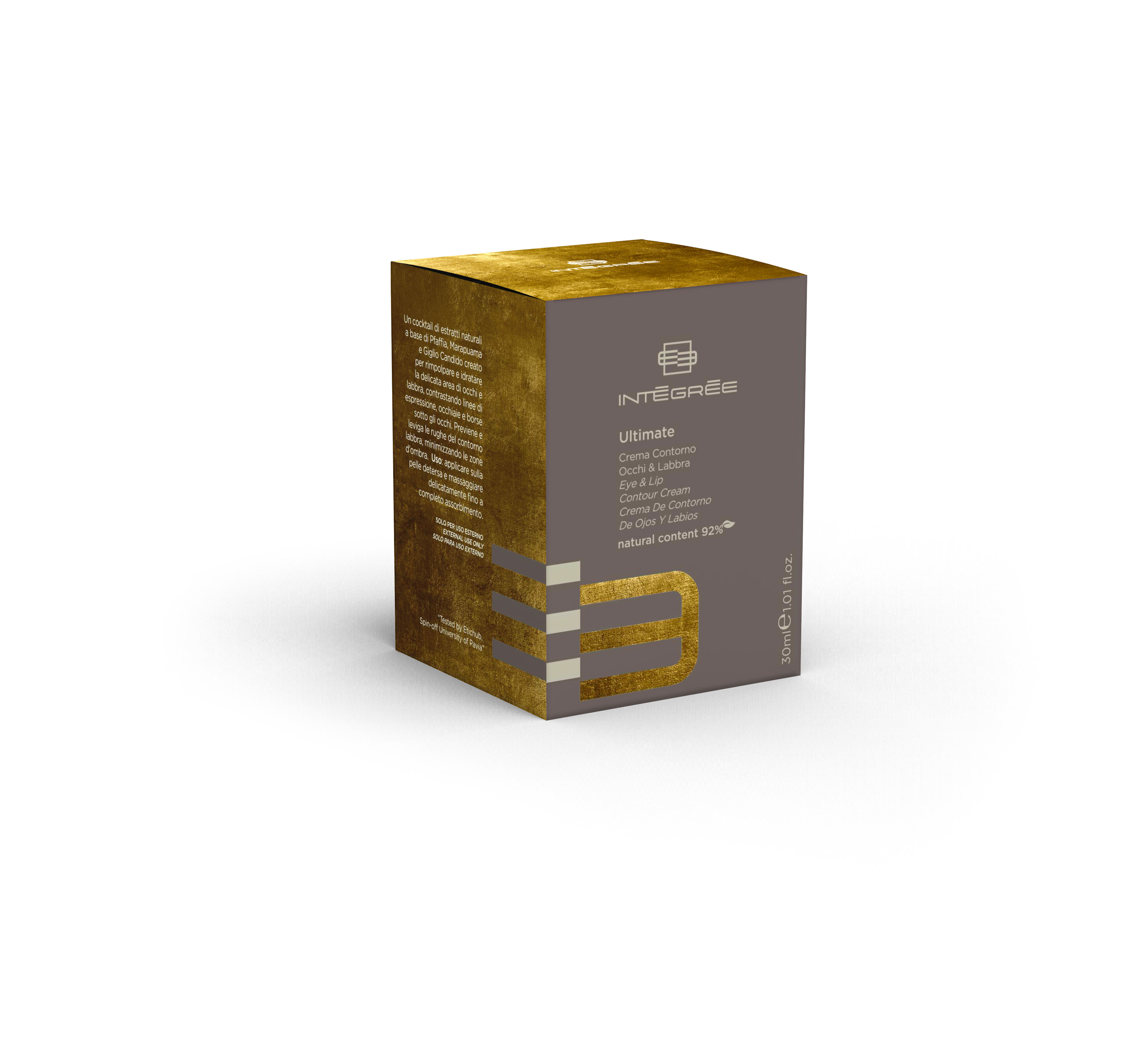 Integree Ultimate Eye & Lip Contour Cream texture and applicator
