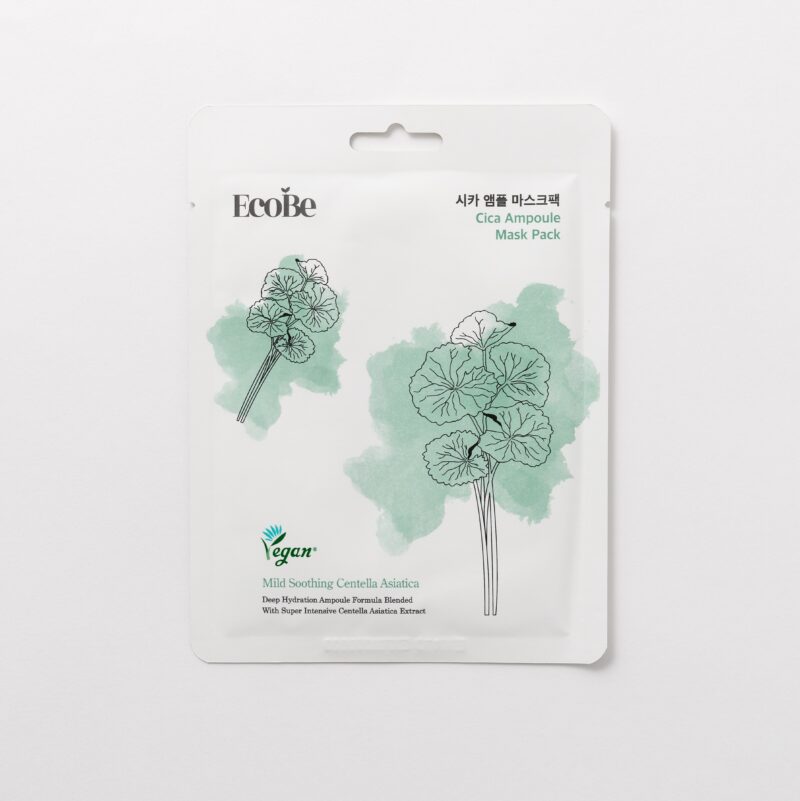 Soothing centella sheet mask Ecobe Cica Ampoule Mask - Koreancare