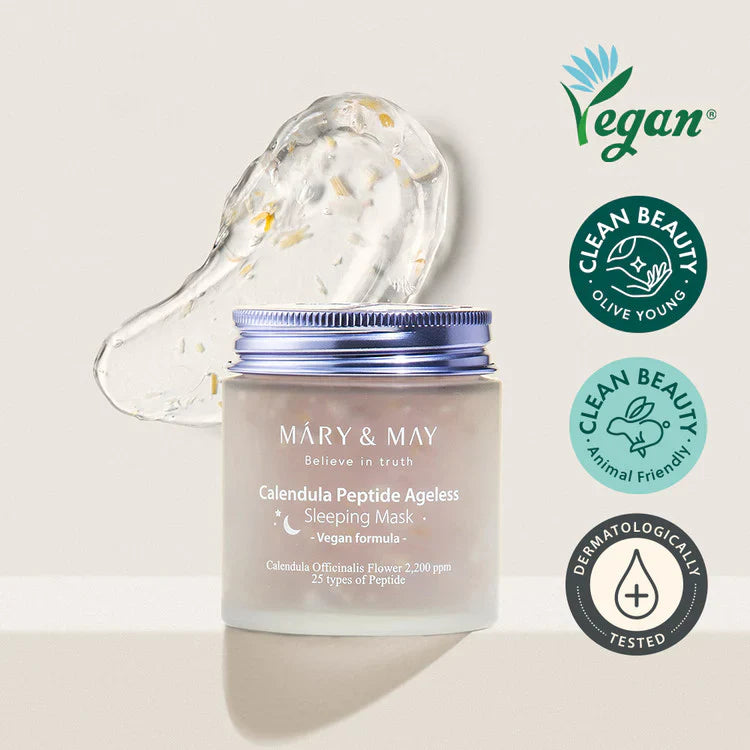 Rejuvenating night mask with calendula and peptides - Koreancare