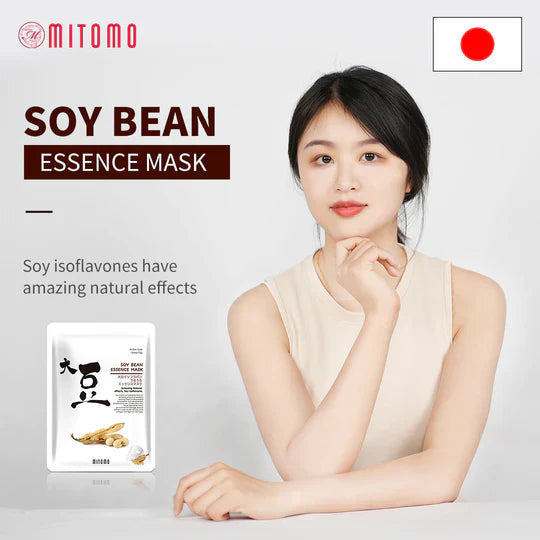 Mitomo Soy Extract Sheet Mask packaging back with product details