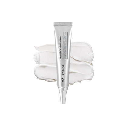 Mary &amp; May Tranexamic Acid + Glutathione Eye Cream 30ml product box and tube