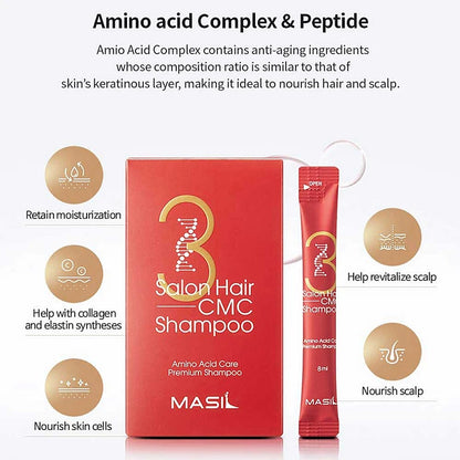 MASIL 3 Salon Hair CMC Shampoo packaging detail