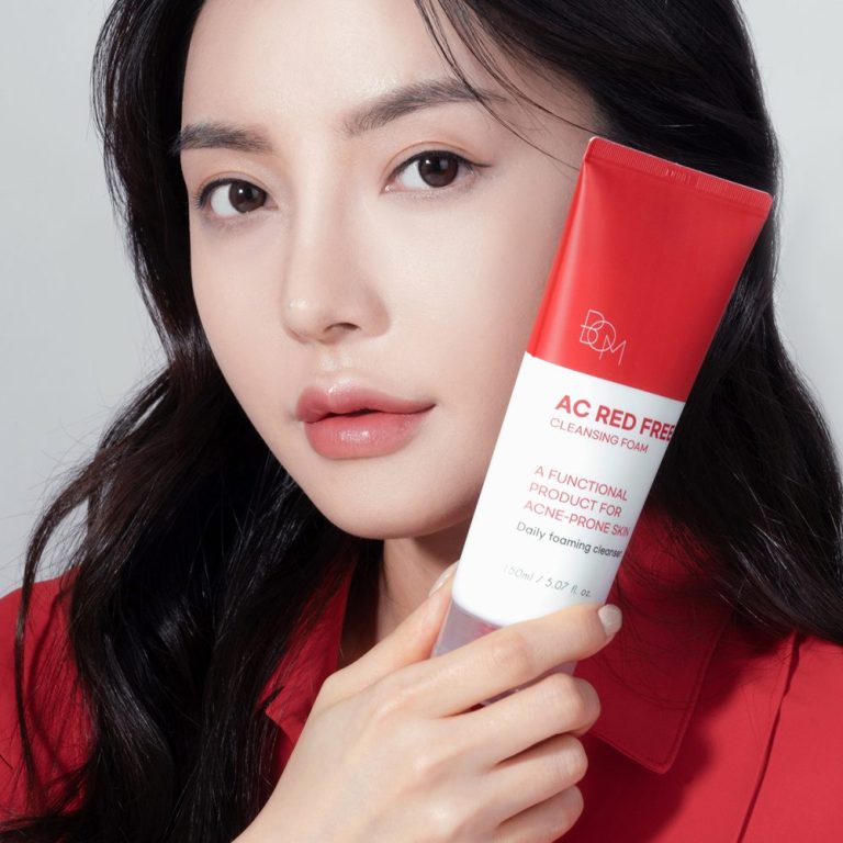 BOM AC Red Free Cleansing Foam by Beauty of Majesty, full product packaging