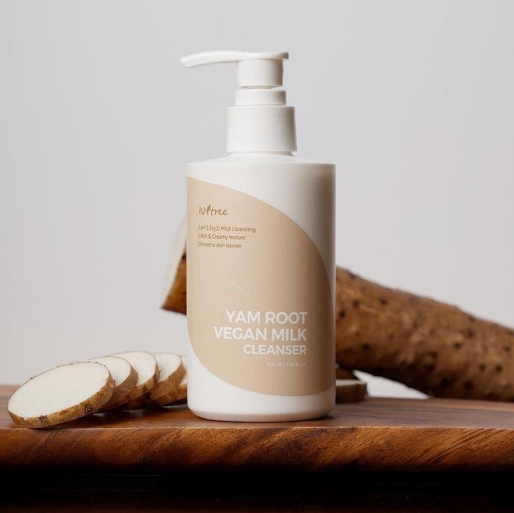 Vegan cleansing milk for the face Isntree Yam Root Vegan Milk Cleanser - Koreancare