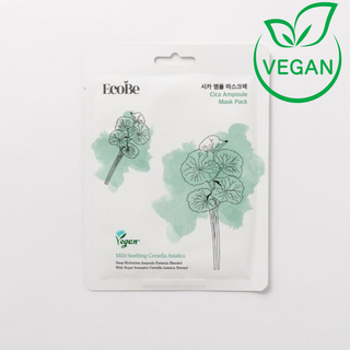 Καταπραϋντική μάσκα σε φύλλο EcoBe Cica Ampoule Mask Pack 25ml