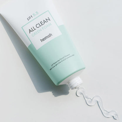 Gentle foaming cleanser Heimish All Clean Green Foam - Koreancare