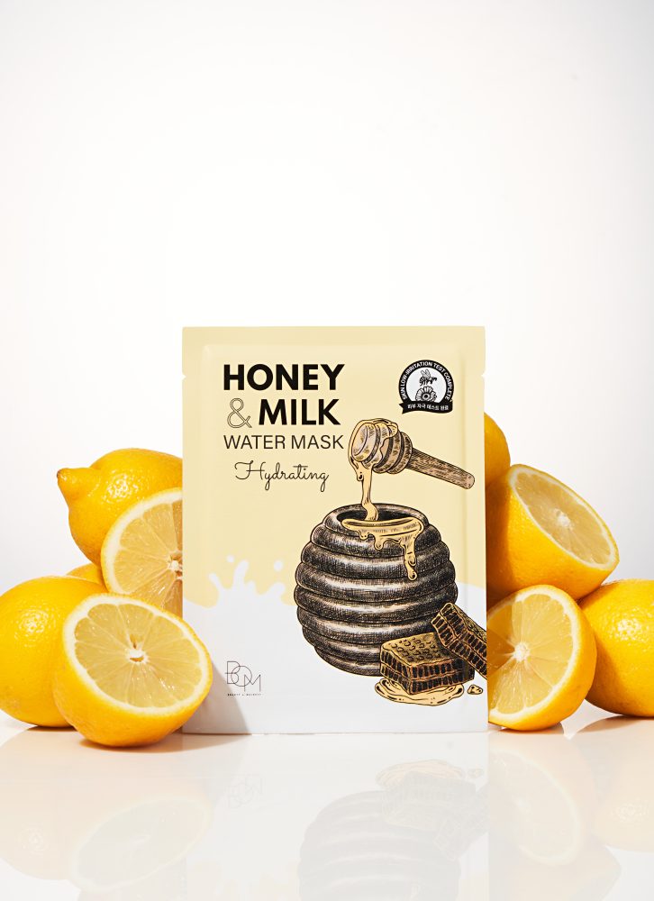 Brightening sheet mask with milk and honey BOM Honey &amp; Milk Vitamin Mask - Koreancare
