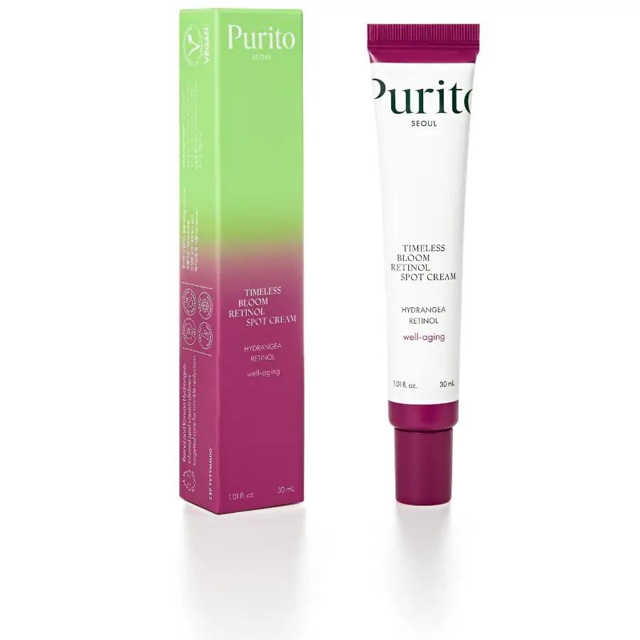 Purito Timeless Bloom Retinol Spot Cream 30ml packaging