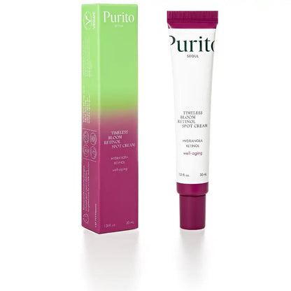 Purito Timeless Bloom Retinol Spot Cream 30ml packaging