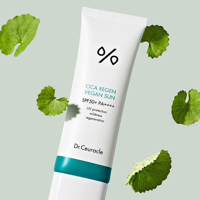 Dr. Ceuracle Cica Regen Vegan Sun SPF50+ sunscreen detail