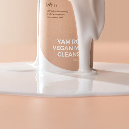 Vegan cleansing milk for the face Isntree Yam Root Vegan Milk Cleanser - Koreancare