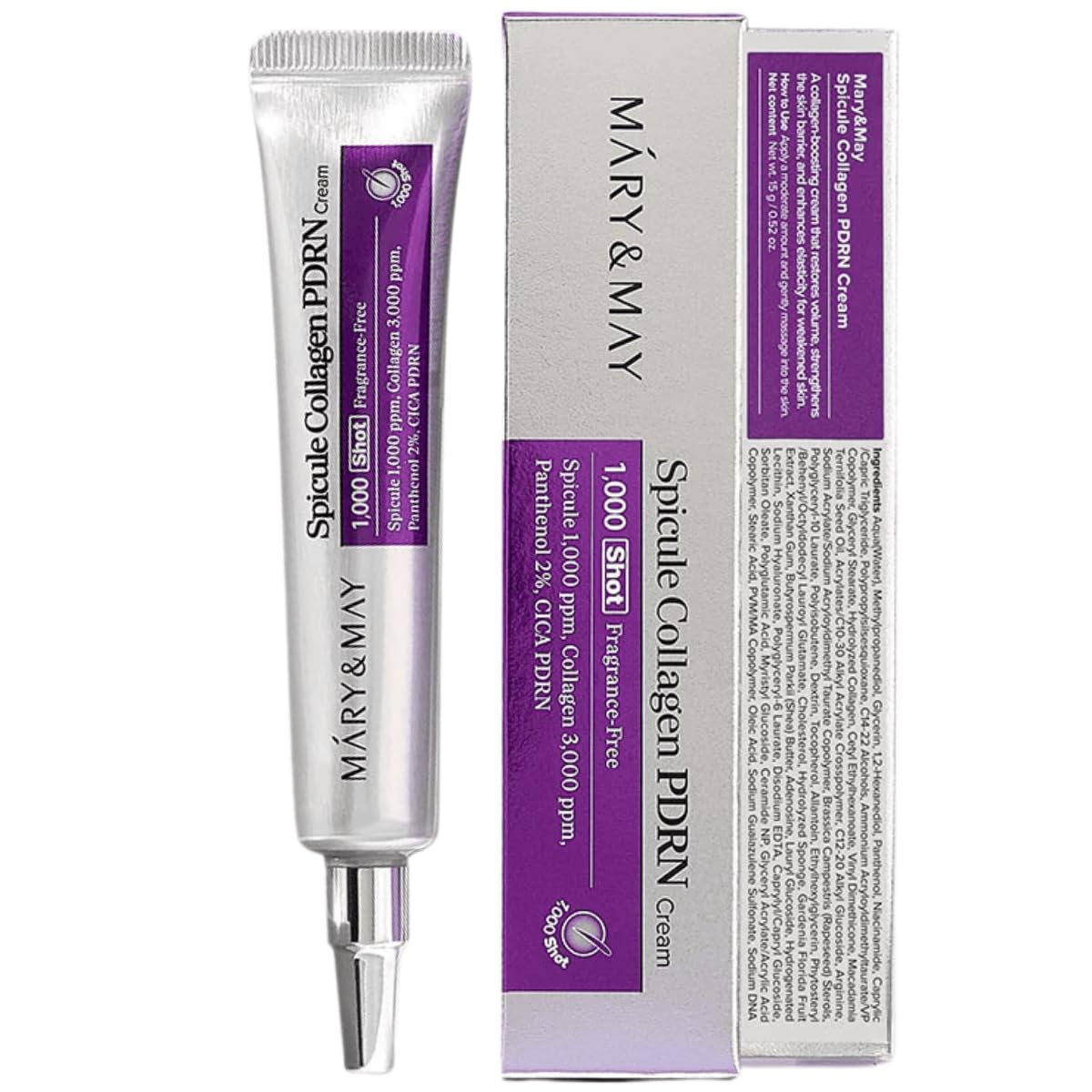 Mary &amp; May Spicule Collagen PDRN Cream 15g - Koreancare