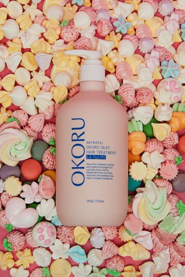Βάλσαμο μαλλιών και τριχωτού κεφαλής Okoru Minou Okoru Silky Hair Treatment LA Tulipe TULIP 500ml