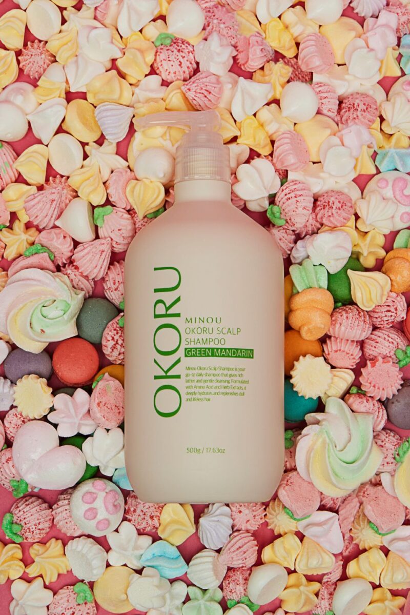 OKORU Scalp Shampoo Green Mandarin sulfate-free bottle, front view