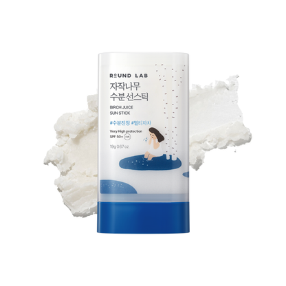 Round Lab Birch Juice Moisturizing Sun Stick SPF 50+ PA++++ product packaging