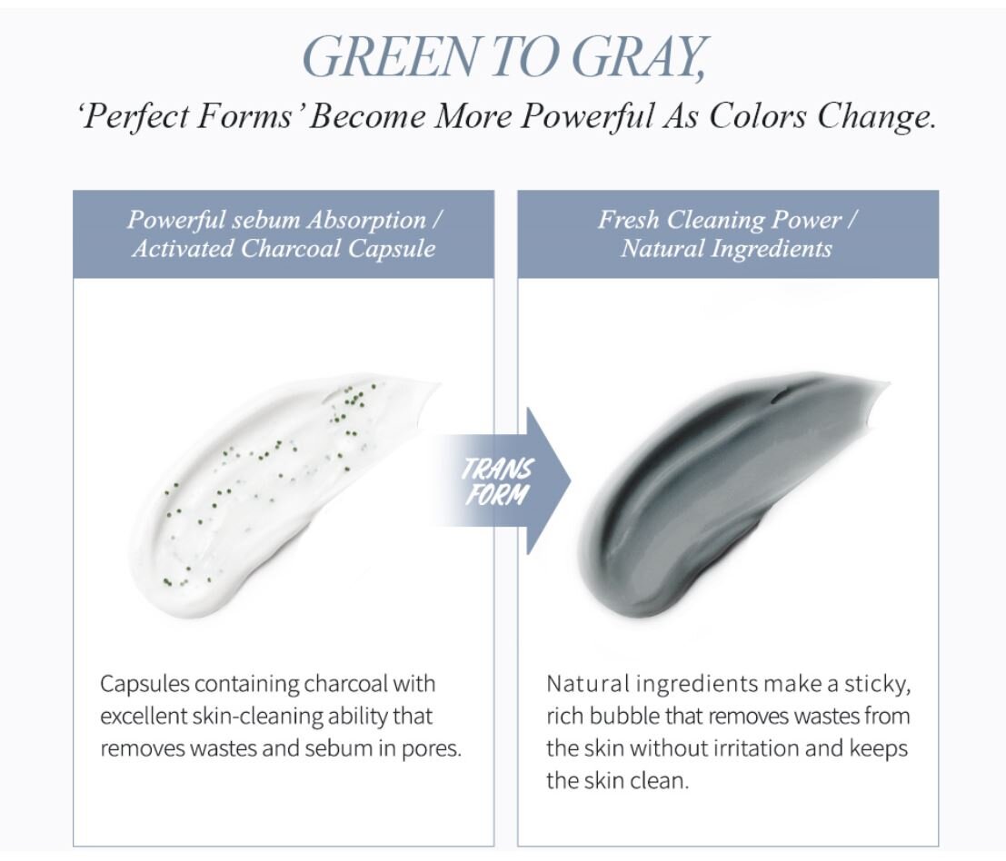 Facial cleansing gel with active carbon capsules Lon,G CC CLEANSER - Koreancare