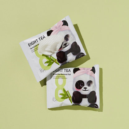 Makeup remover pads - 30pcs BOM Eight Tea Lip and Eye Remover Pad - Koreancare