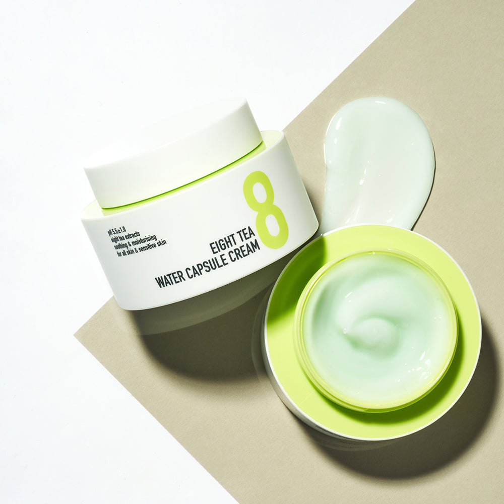 Cream for sensitive skin with 8 tea extracts BOM Eight Tea Water Capsule Cream - Koreancare
