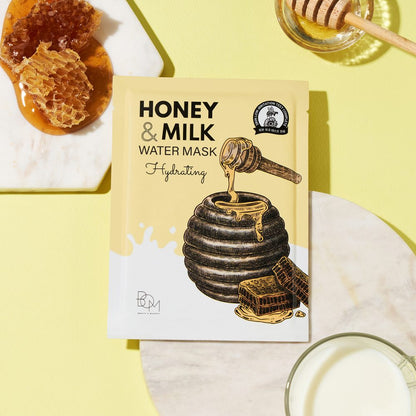 Hydrating sheet mask with milk and honey BOM Honey &amp; Milk Water Mask Hydrating - Koreancare