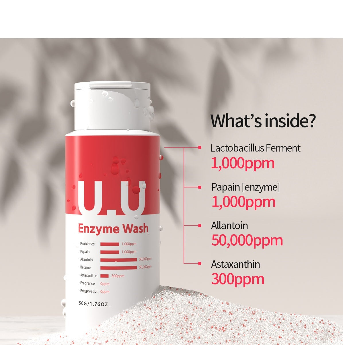 Propeace U,U Enzyme Wash Enzyme Cleansing Powder with Probiotics - Koreancare