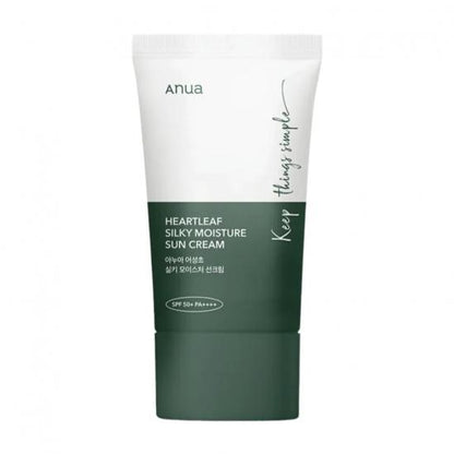 ANUA HEARTLEAF SILKY MOISTURE SUNSCREEN 50ml - Koreancare