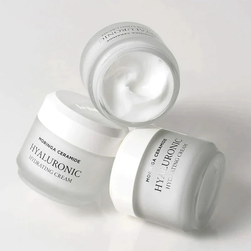 Heimish Moringa Ceramide Hyaluronic Hydrating Cream jar with box