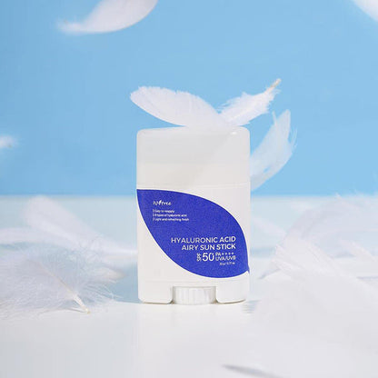 Isntree Hyaluronic Acid Airy Sun Stick 22g tube shown upright