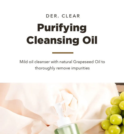 RNW DER Hydrophilic Face Oil, CLEAR Purifying Cleansing Oil - Koreancare