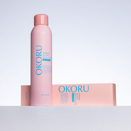 OKORU La Tulipe spray body lotion product detail with tulip-inspired packaging