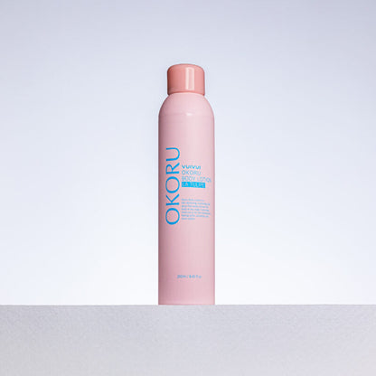 OKORU La Tulipe spray body lotion bottle, front view on white background