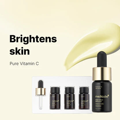 Medicube Deep Vita C Ampoule 2.0 how-to-use application step visual