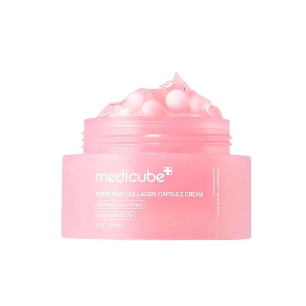 Medicube PDRN PINK COLLAGEN CAPSULE CREAM 55g – Αναζωογονητική κρέμα-gel με ροζ κάψουλες κολλαγόνου και PDRN