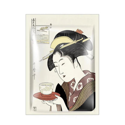 Mitomo Q10 &amp; Lithospermum hydrating sheet mask front packaging