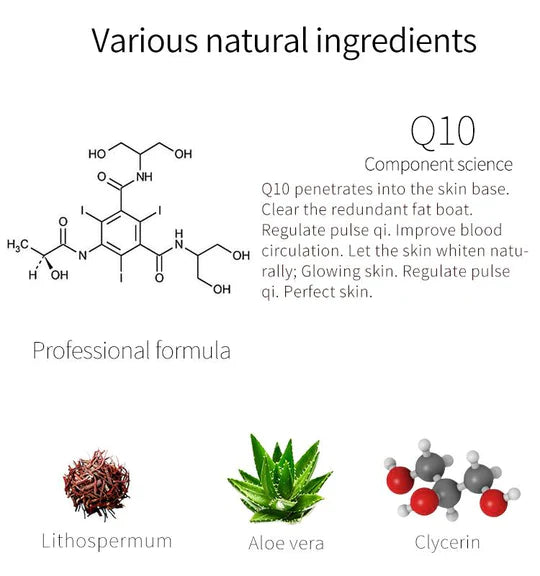 Mitomo Q10 &amp; Lithospermum hydrating sheet mask product detail