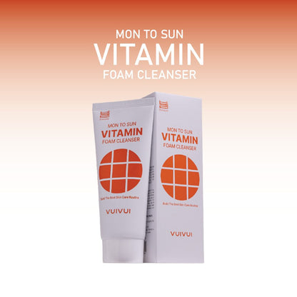 BYEOLEE Mon To Sun Vitamin Foam Cleanser packaging detail