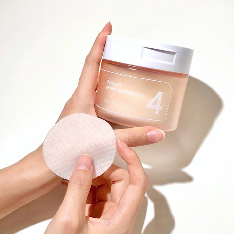 Exfoliating toner pads Numbuzin No,4 Pore Zero Peeled Egg Toner Pad - Koreancare