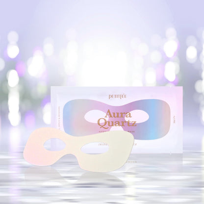 Brightening eye zone mask Petitfee Aura Quartz Hydrogel Eye Zone Mask – Iridescent Lavender - Koreancare