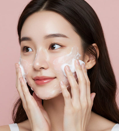 Lon.G Pink Apple Pure Foam Cleanser packaging detail