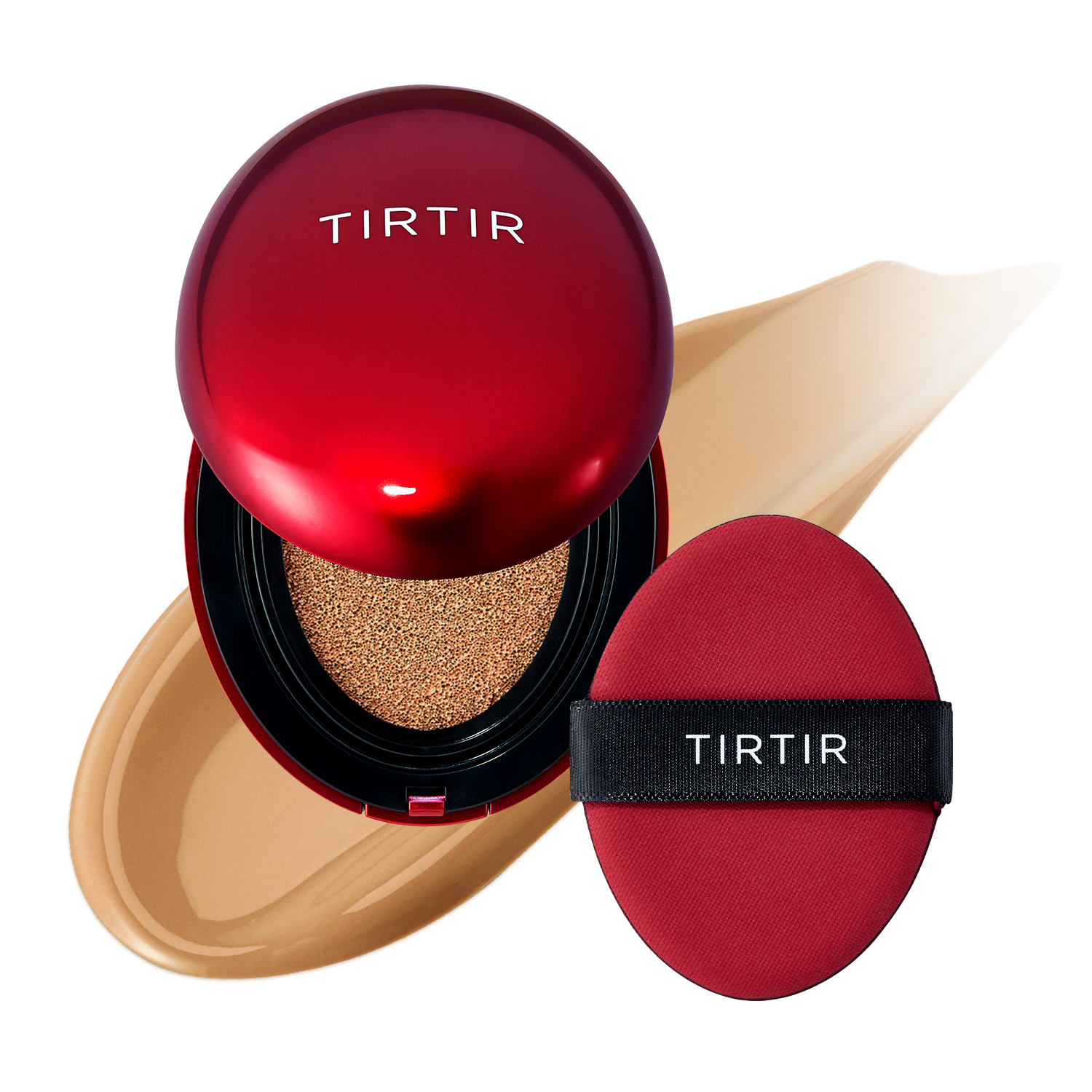 Brightening face powder with high coverage TIRTIR Mask Fit Red Cushion Foundation - Koreancare