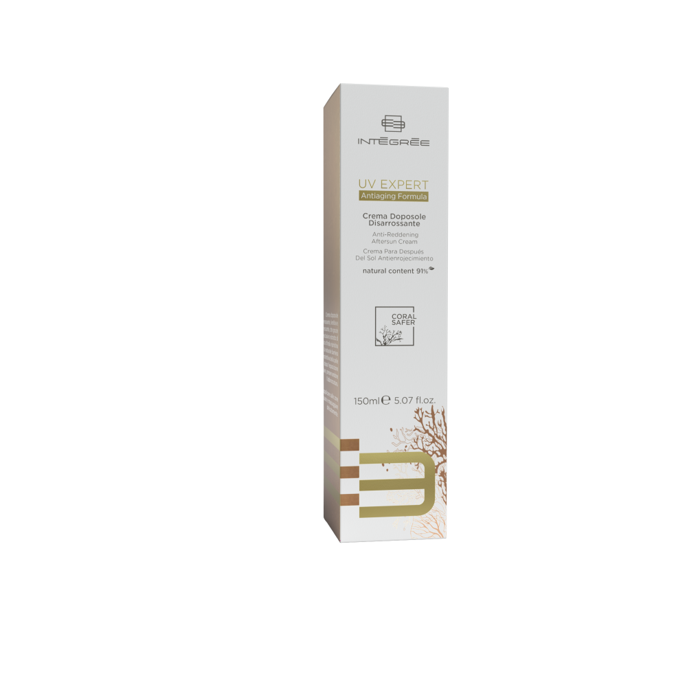 INTEGREE Anti-Reddening After-Sun Cream 150ml retail box packaging