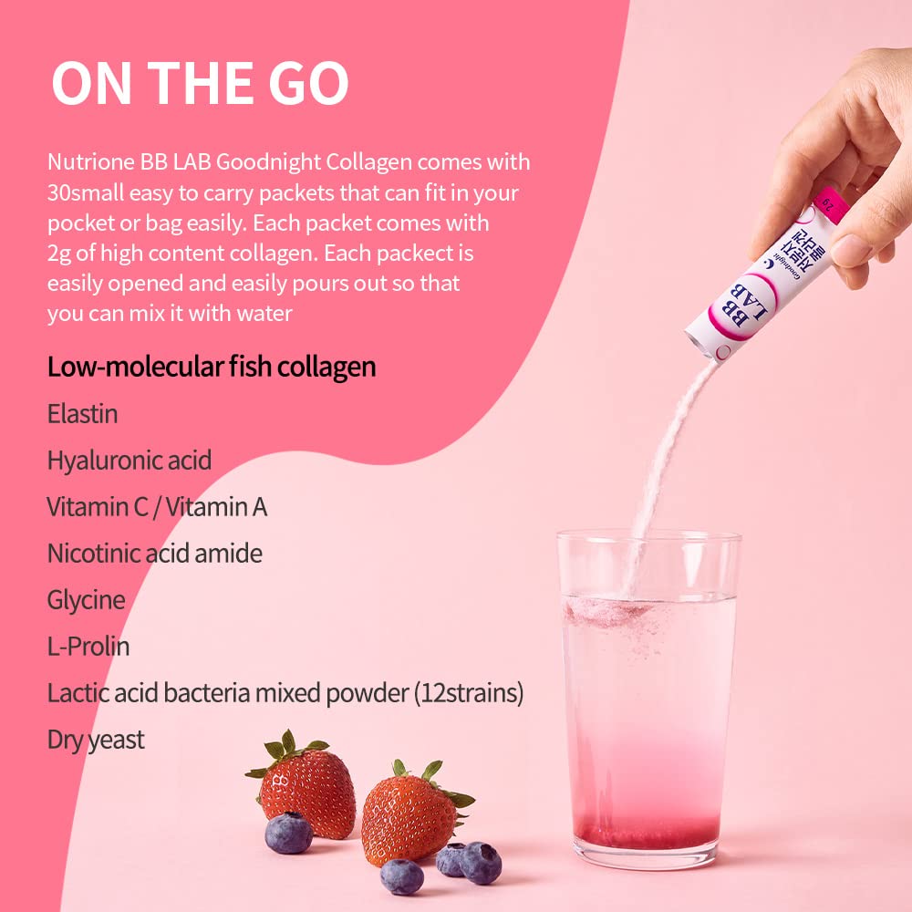 BB Lab Good Night Collagen berry-flavoured marine collagen powder