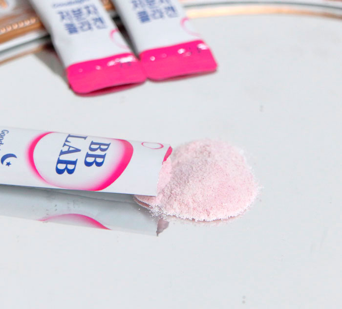 BB Lab Good Night Collagen powder packaging detail