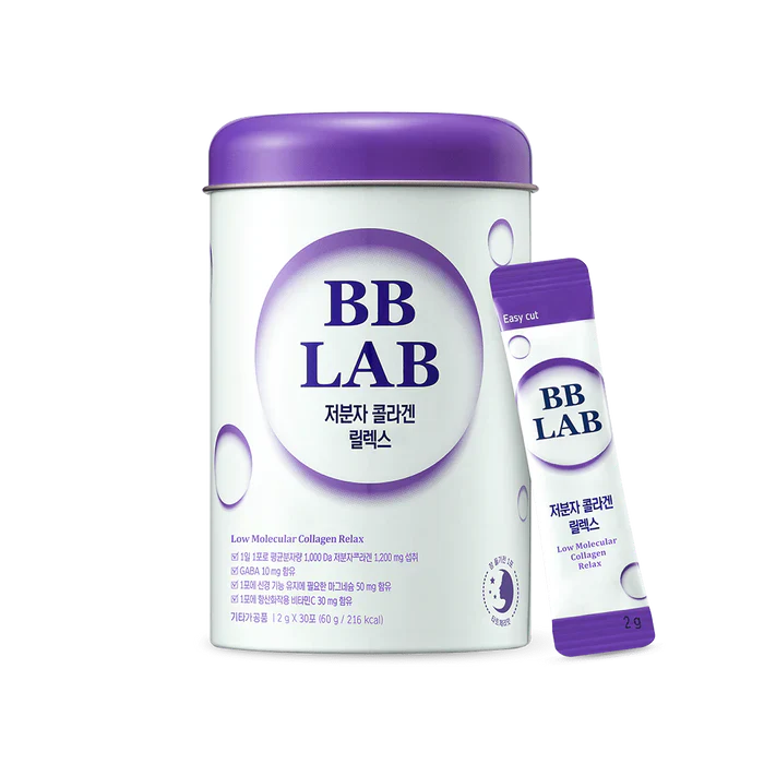 BB Lab Low Molecular Collagen Relax marine collagen powder stick pack box